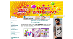 Desktop Screenshot of great-happy-birthday-ideas.com