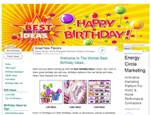 Tablet Screenshot of great-happy-birthday-ideas.com